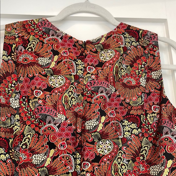 Unforgettable Tori Richard Red A-Line Midi Dress - the eye turner dress - Picture 9 of 14